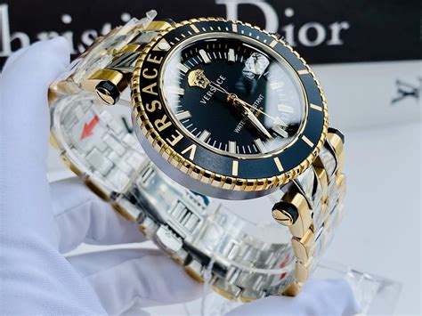 versace v race diver two tone 44 m|versace veak00518.